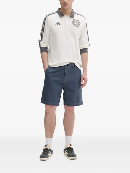 Tricou Adidas cu imagine plasă cu dungi negru