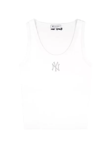 Decupat top Sporty & Rich alb