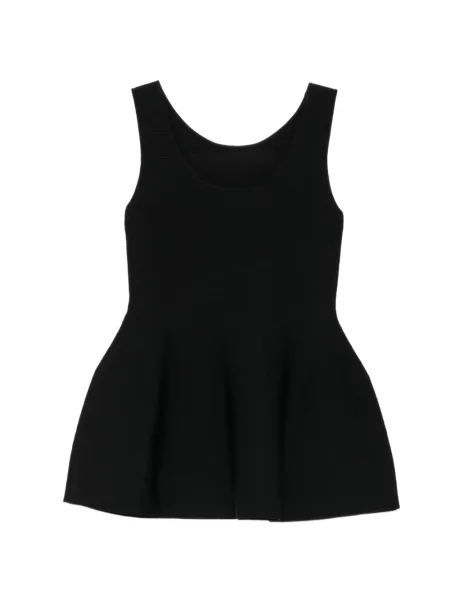 Top Less tricotate negru