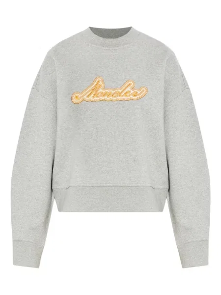 Pulover Moncler cu broderie gri