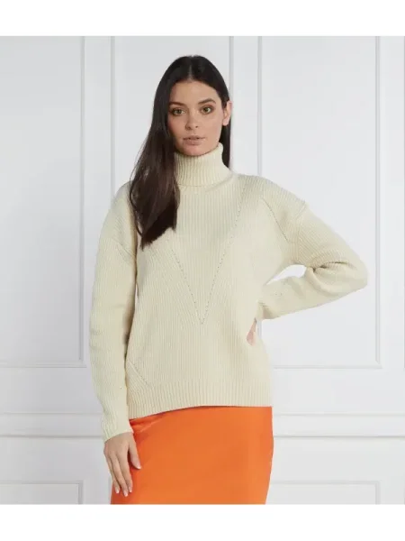 Pulover Patrizia Pepe de lână bej