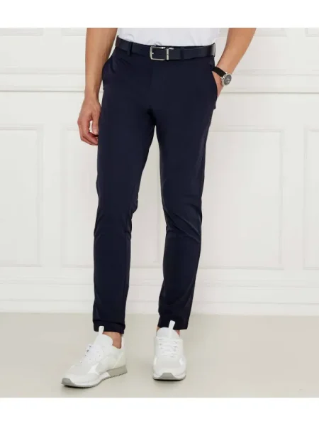 Emporio Armani Szövet nadrág Sötétkék kék