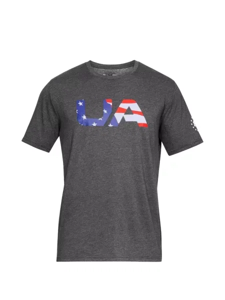 Tricou Under Armour cu imagine gri