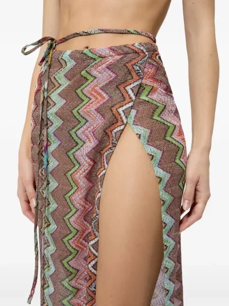 Dugo suknja Missoni smeđa