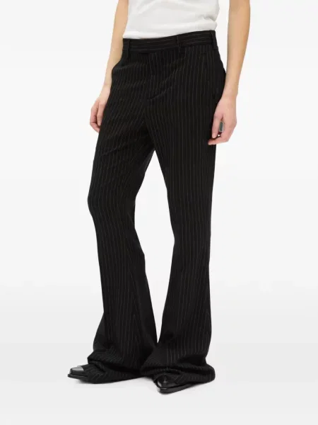 Pantaloni Ann Demeulemeester cu dungi negru