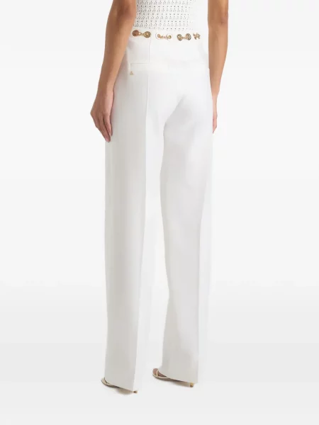 Cu centură pantaloni Manière De Voir alb
