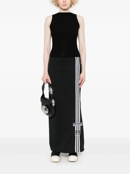 Sneakerși Adidas cu șireturi din dantelă negru