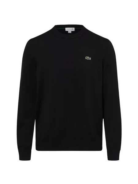 LACOSTE Svetr zelená / červená / černá bílá