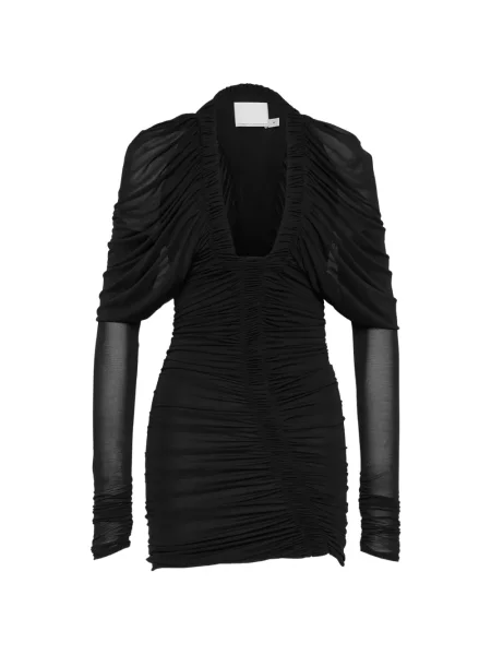 Rochie mini Christopher Esber cu volane negru