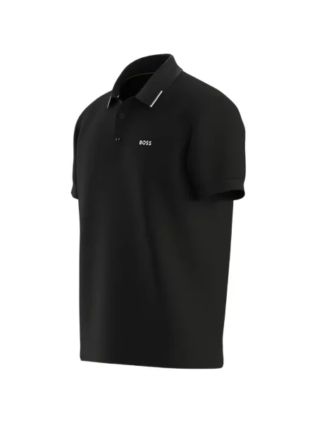Tricou polo Boss negru