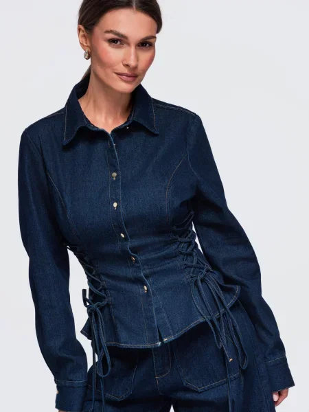 Ombre Bluza mornarsko plava