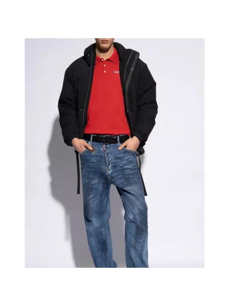 Koszulka polo Dsquared2 do tenisa czerwona