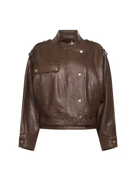 Kurtka skórzana Urbancode brązowa