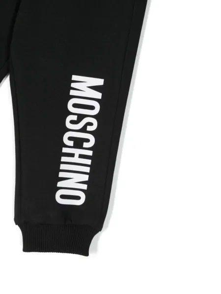 Spodnie dziecięce Moschino czarne