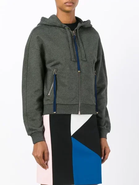 Hanorac cu glugă Kenzo cu broderie verde