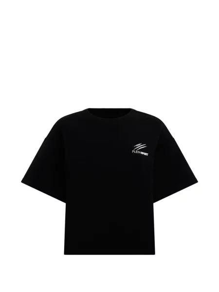 Tricou Plein Sport cu nervuri negru