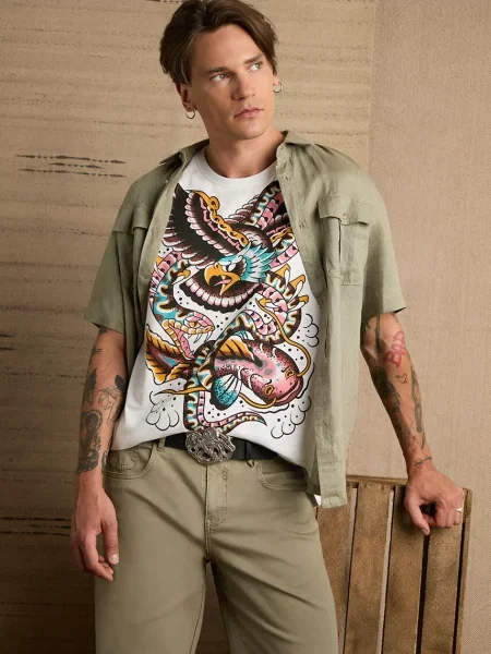 Тениска Medicine с принт бяло