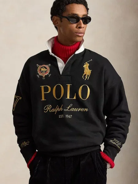 Polo Ralph Lauren hanorac pentru bărbați cu negru