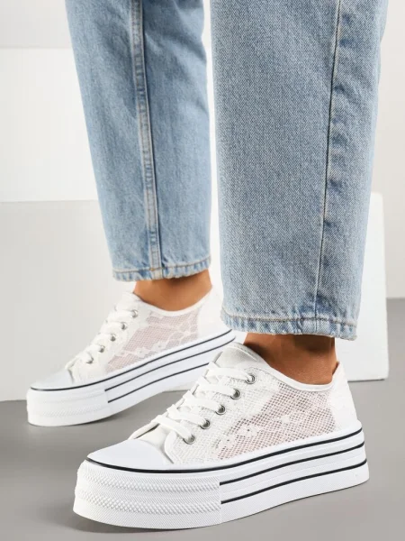 Teniși înalți Telosira Albi alb