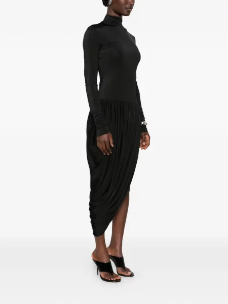 Rochie The Andamane asimetrică negru