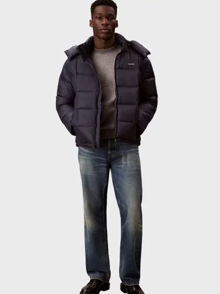 Стьобаний пуховик Calvin Klein синій