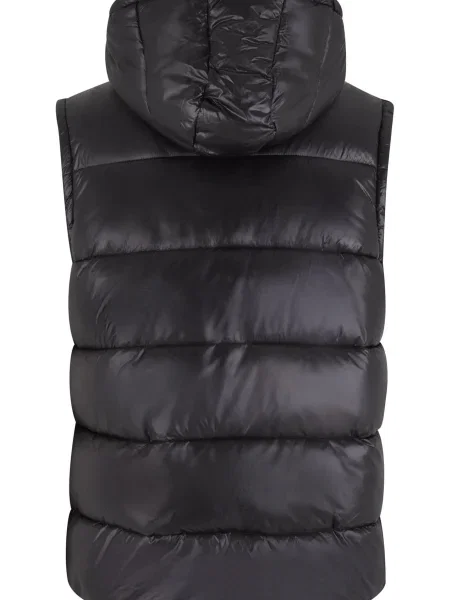 Prsluk Urban Classics s kapuljačom crna