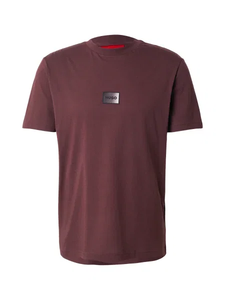 HUGO Majica Danotie kostanj rjava