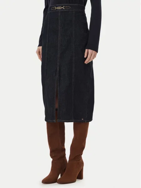 Tommy Hilfiger Spódnica jeansowa granatowy