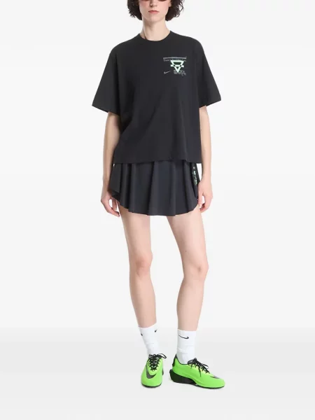 Fotbal cămașă Nike cu șireturi din dantelă negru