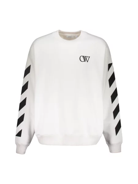 Bluza z kapturem Off-white z kapturem biała