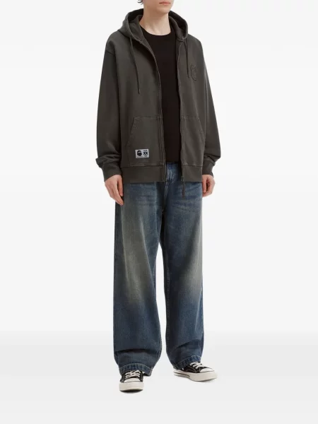 Hoodie Fingercroxx με αυτόγραφο γκρι