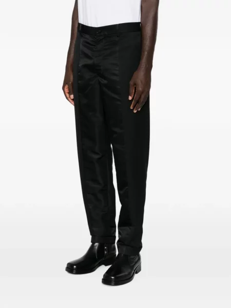 Pantaloni Undercover din satin negru