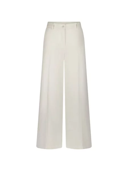 Pantaloni palazzo Seductive alb