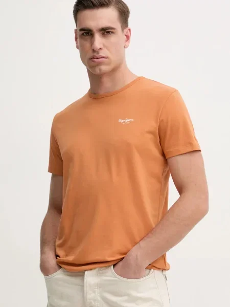 Pepe Jeans Tričko ORIGINAL BASIC 3N oranžové