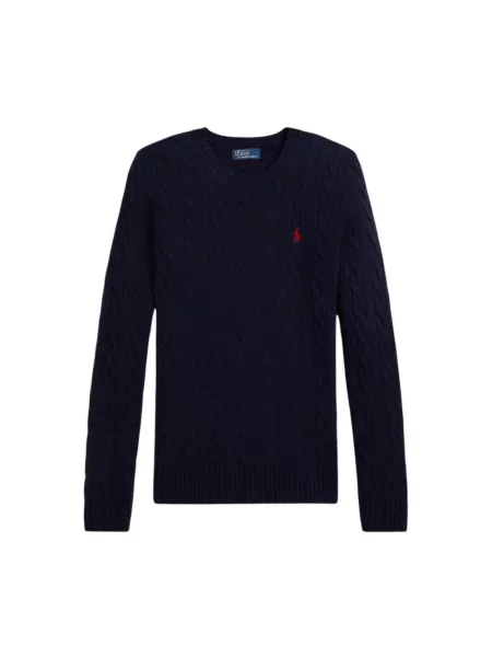 Sweter Polo Ralph Lauren wełniany niebieski