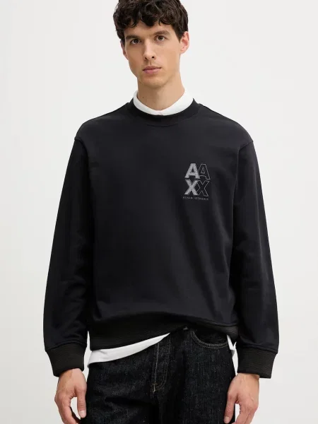 Суитчър Armani Exchange с апликация тъмносиньо