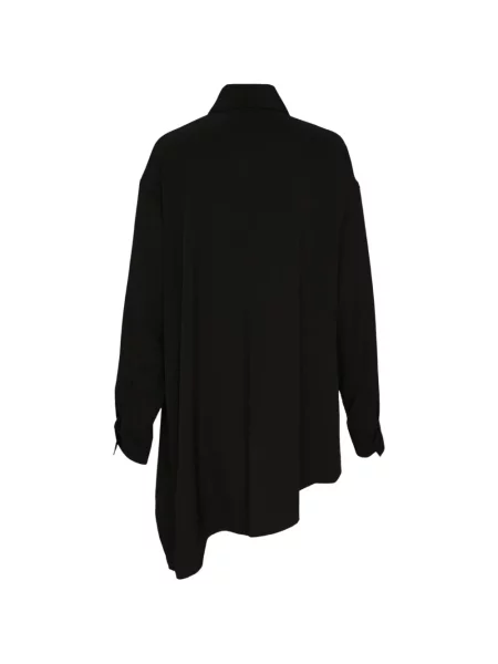 Ασύμμετρη μπλούζα Yohji Yamamoto γραβάτες μαύρο
