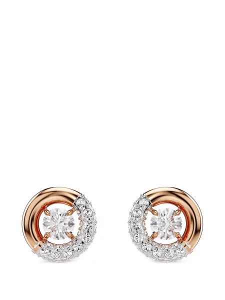 Cercei Swarovski roz