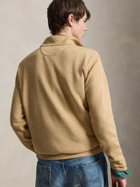 Polo Ralph Lauren pulover z bombažem bež