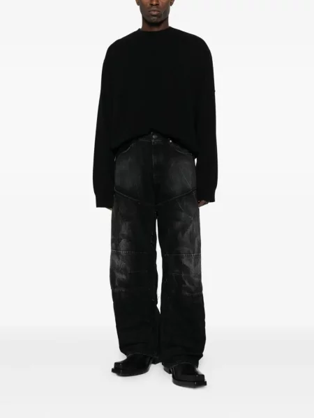 Pulover Balenciaga cu autograf negru