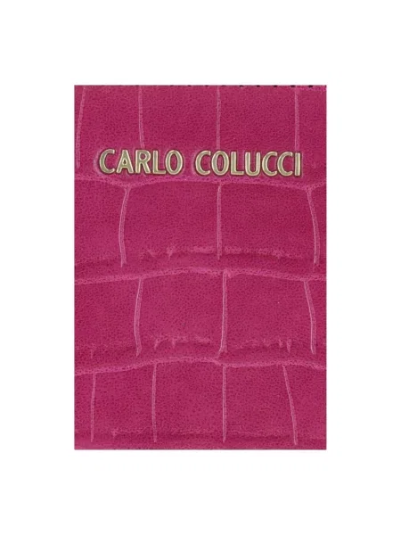 Portfel Carlo Colucci z nadrukiem różowy