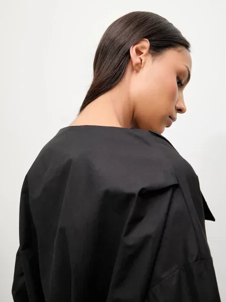 Классическая ошейниковый рубашка Answear.lab черная