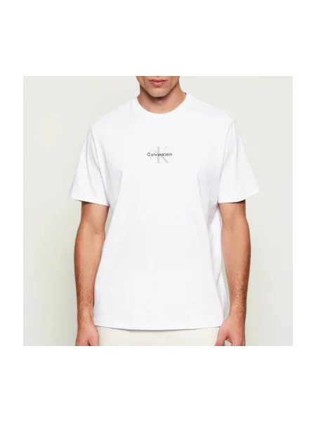 Tricou Calvin Klein Jeans alb
