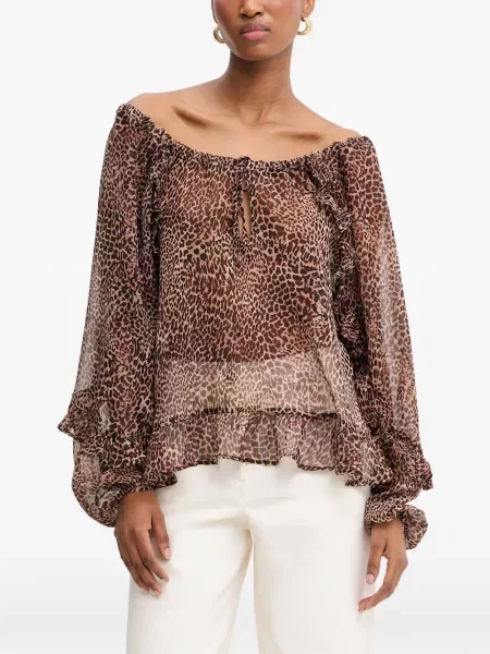 Top Morgan cu imagine cu imprimeu animal print