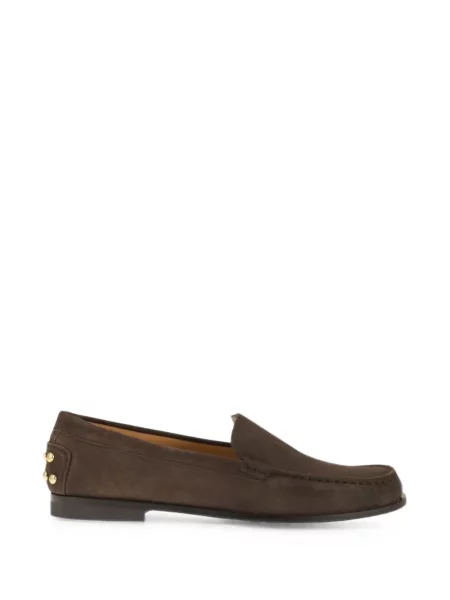 Pantofi loafer Tod's din piele de căprioară maro