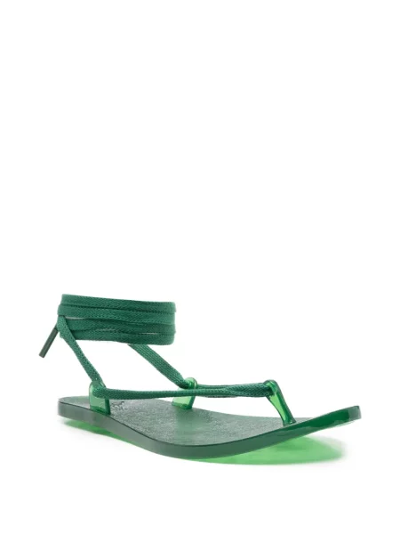 Fűzős csipkés szandál Ancient Greek Sandals zöld