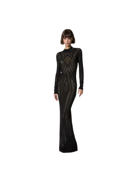 Sukienka maxi John Richmond czarna