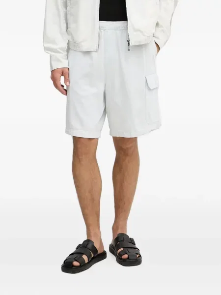 Pantaloni scurți cargo Armani Exchange albastru