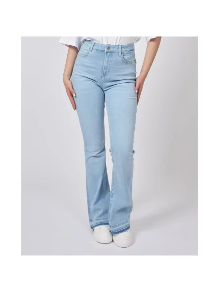 BOSS Orange Dżinsy bootcut C_Rosa Kobiety jednolity niebieski