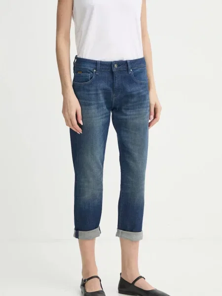 Дънки G-Star Raw със стандартна талия синьо